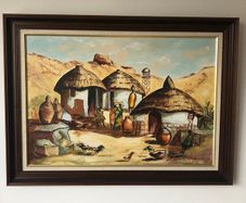 African oil painting