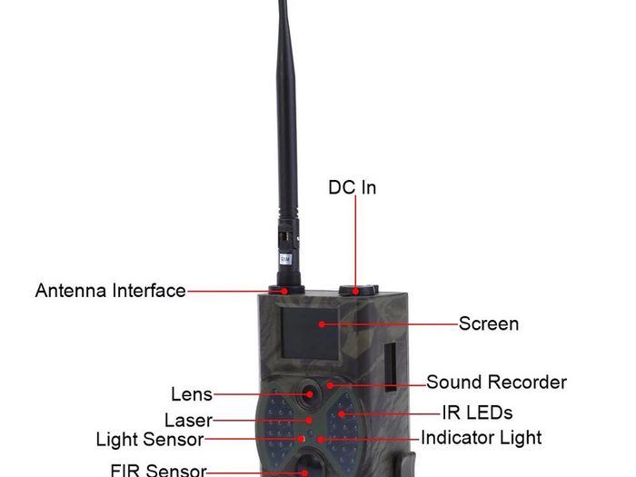 2G GSM MMS SMTP Hunting Trail Camera Cellular Mobile 16MP 1080P Photo Traps Wild Farm Farming Camera HC300M Wireless Wildlife Surveillance