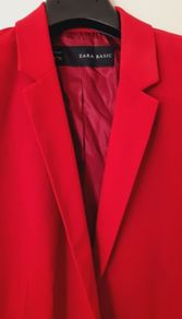 Zara Red Tailored Blazer XL