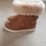Zara Kids Fur Boots - as new Image 5