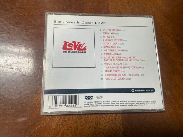 Love She Comes in Colors CD Warner Platinum