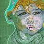 Framed Original Abstract Portrait of Baby Boy Toddler  Original Irish Art Image 3
