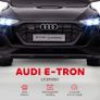 Audi E-tron Licensed 12V Kids Electric Ride On Car with Parental Remote Music Lights MP3 Suspension Wheels for 3-5 Years Black Image 2