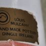 Louis Mulcahy Pottery from Dingle Peninsula With Blue With Pink Fuchsia Design Ireland Hand Made Bud Vase Image 2