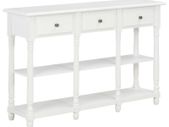 Console Table White 120x30x76 cm MDF