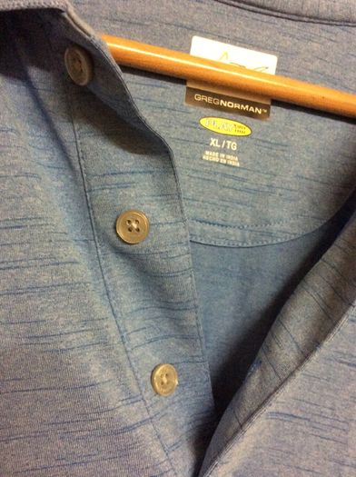 Greg Norman Golf Long Sleeve Polo Shirt Size XL