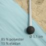 Sun Sail Beach Shelter Canopy  3 x 3 m XXL Beach Shelter Sun Sail UV 50+ Sun Protection Beach Tent Image 2