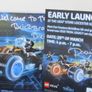 LEGO Ideas TRON Legacy Set 21314 Signed By Brick Bros UK With Poster And Signed Postcard And Rare Lego I Love London Tile Brick Leicester Square Signed By Designers BrickBros UK Pre 31st Release Early Launch And Also there is A Rare Blue Brick Lego Bag On Image 6