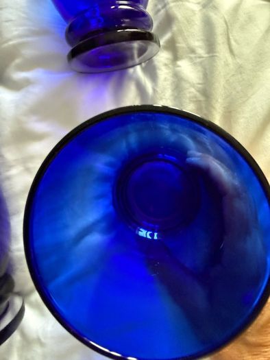 Set of 6 Stunning Blue Glasses