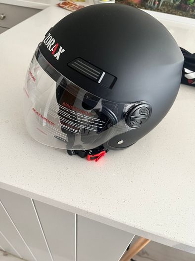 Bike helmet with face covering