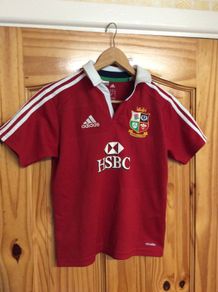 British And Irish Lions. Official Adidas Boys Girls Age 11-12 Years Home Jersey. Collect In Dublin Or Receive Via Post.