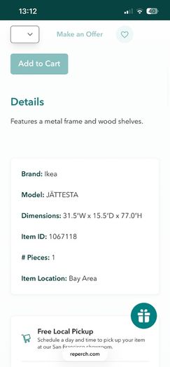 Ikea Jatessa shelves