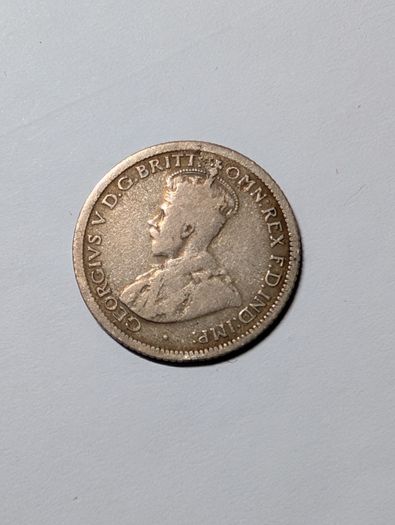Silver 6D Australia 1923