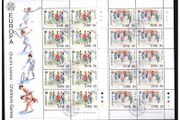 1989 Ireland Europa (Children's Games) Stamp Sheetlet with Baile Atha Cliath (Dublin) First Day cancel of 11/05/1989