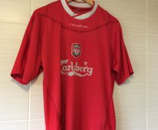 Liverpool Jersey.  OffIcial Reebok Mens Home Jersey Season 2002-2004. Original From The Time. Not A Modern Remake.