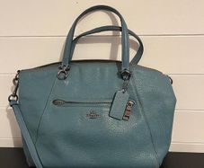Coach Turqouise Leather Tote
