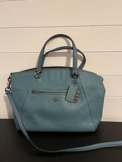 Coach Turqouise Leather Tote