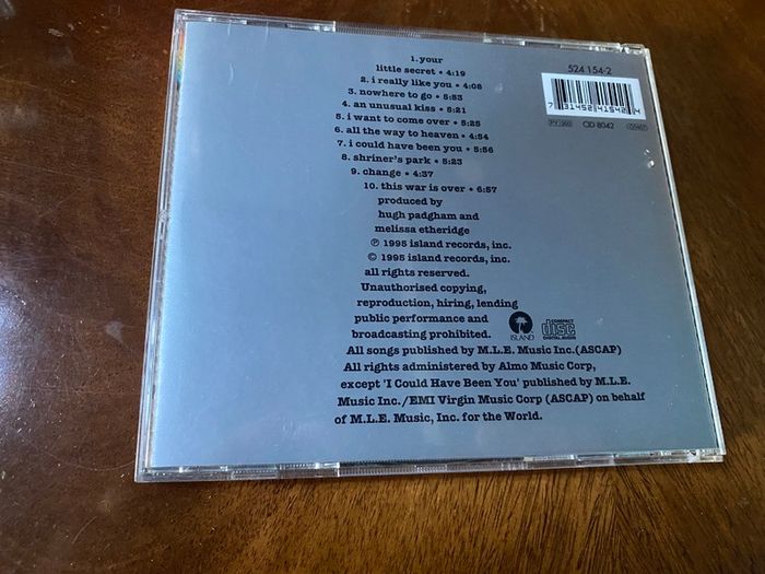 Melissa Etheridge Your Little Secret CD