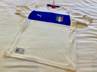 Junior white national team Italy Italian soccer jersey 12