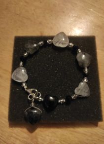 Gemstone hearts bracelet