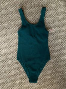 Green swimsuit