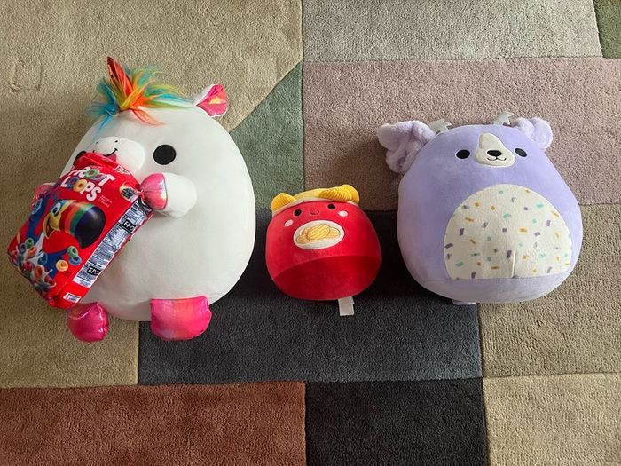 3 squishmallows