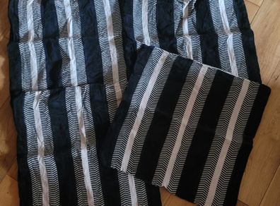 Free Cushion Covers x4  Black Velvet and Natural Linen Cushion Covers x4