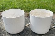 Elho White Soft Round Pots