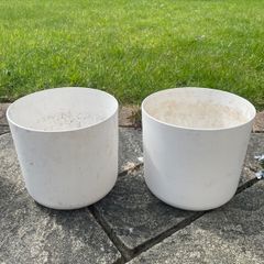 Elho White Soft Round Pots