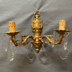 Pair of Elegant & Ornate French Wall Lights