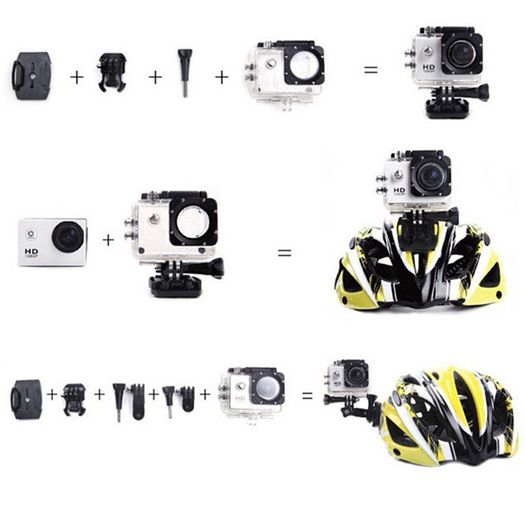 1080p Helmet Universal Sports Action Water Proof SJ4000 Car Helmet Bicycle Bike Motorbike Motorcycle Surfing Boating Cam Sports Go Action Waterproof Surfing Motorbike Motorcycle Quad Diving Helmet Bike Bicycle Handlebar Shockproof Camera 12MP Full Pro HD