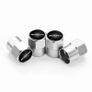 4PCS Black Alloy Wheel Metals Car Tire Valve Cap Dust Cover Car Styling Accessories For Mercedes benz AMG C E S GLE CLC Class W124 W221 W213 W212 Image 2