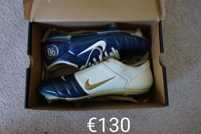 Football Boots Nike Air Zoom Total 90 III Navy/White (2004) Size 11UK SG