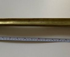 Decorative brass sword potentially a 19th century French artillery short sword or a reproduction