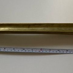 Decorative brass sword potentially a 19th century French artillery short sword or a reproduction