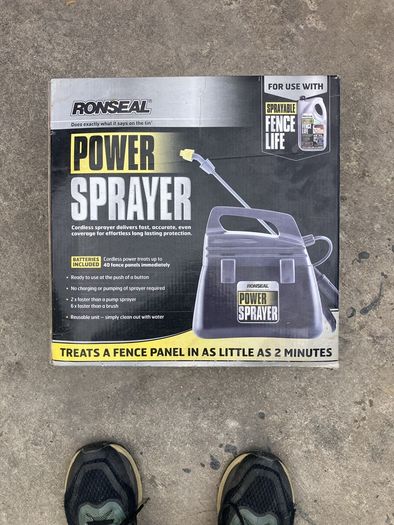 Ronseal Fence sprayer
