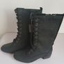 Hush Puppies Women's Chamber Moto Black Leather Waterproof Boots UK3 EU36 New With Box CAN POST Image 4