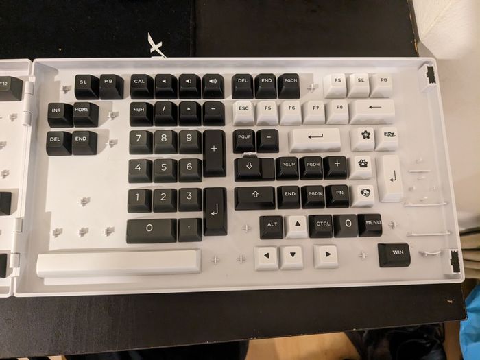 Akko Black and Silver ASA Profile PBT Keycaps set