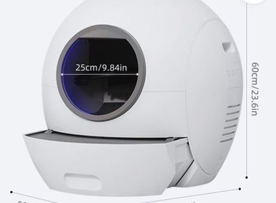Self cleaning cat litter box