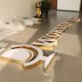 Luxury Illuminated Gold Mirror Channel Letters That Define Your Brand Image 5