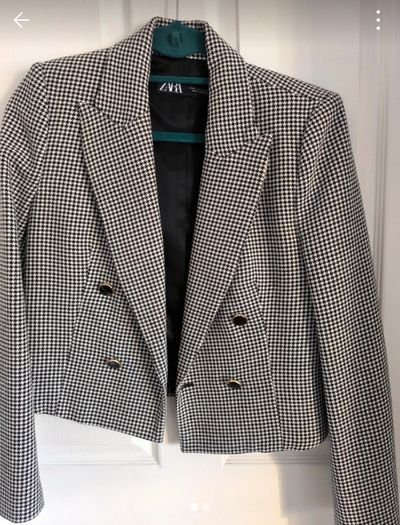 Zara jacket houndstooth