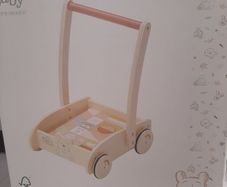 New winnie pooh wooden walker and 24 blocks