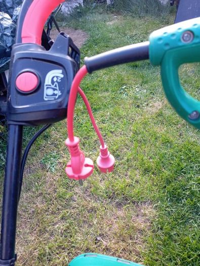 lawnmower and strimmer set