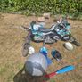 Kids' electric & ordinary bikes, balls, skooter, helmet, baseball bat, toy truck Image 4