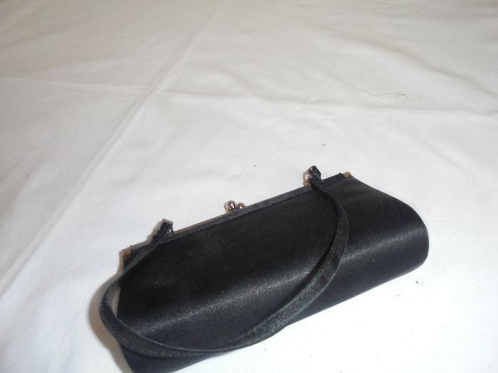 Black Satin Evening Purse for Sale