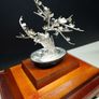 Silver Bonsai Tree Sculpture by Mitsunori Image 5
