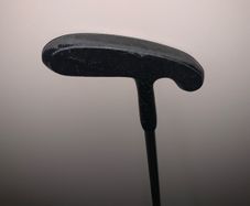Non branded black putter golf club