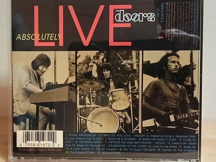 The Doors Absolutely Live CD Album