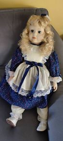 Vintage Large Porcelain Doll