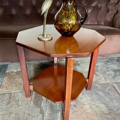Unique 1950s Mid Century Solid Teak Side Occasional or Small Coffee table